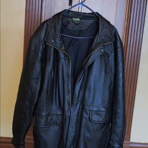 Vintage Stefano Man 3/4 Leather Jacket Quitled